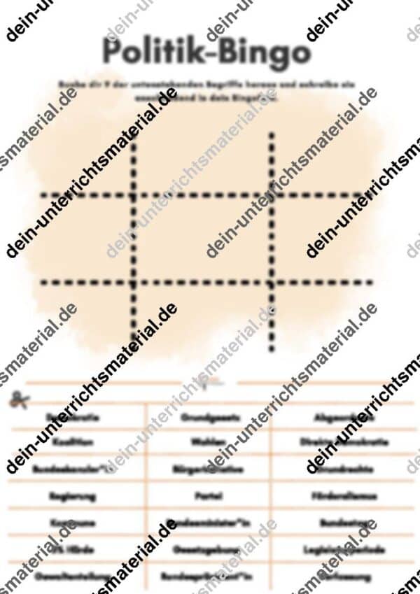 Vertretungsstunde Politikunterricht - Materialpaket – Bild 4