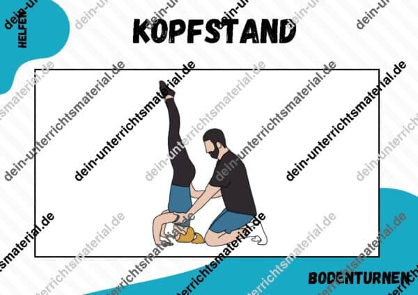 Turnen ⎮ Boden inkl. 74 Stationskarten, Poster und Bewertungsraster (Rolle vor- und rückwärts, Sprungrolle, Handstand, Kopfstand, Radschlag) – Bild 9