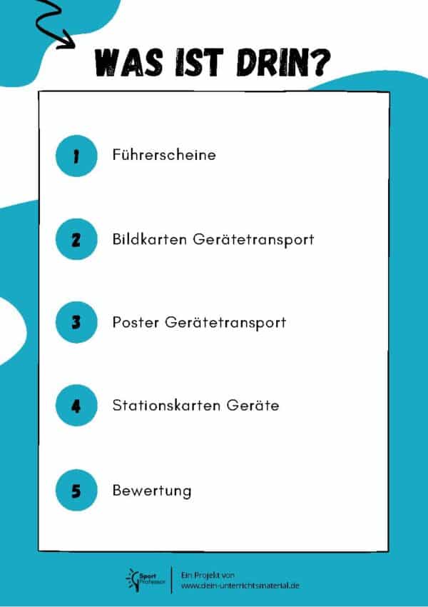 Turnen ⎮ Geräteführerschein inkl. 19 Bildkarten, Poster und Bewertungsraster – Bild 2