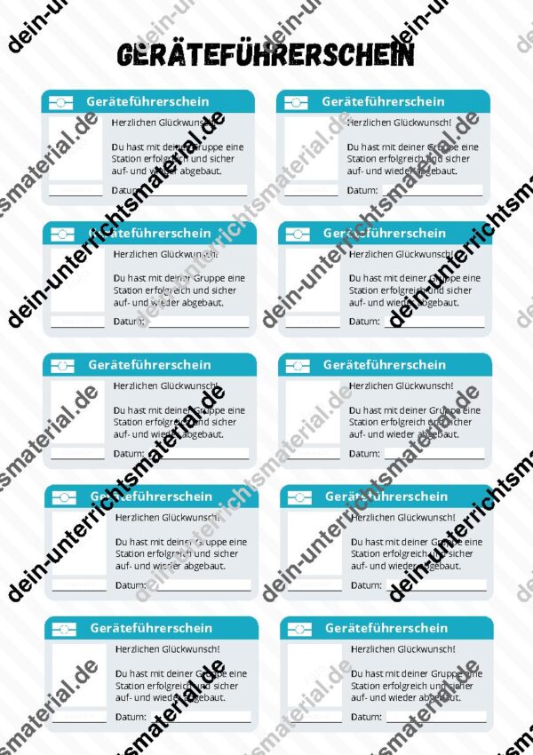 Turnen ⎮ Geräteführerschein inkl. 19 Bildkarten, Poster und Bewertungsraster – Bild 4