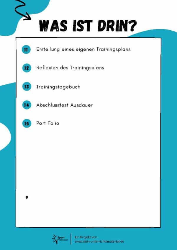 Fitness ⎮ Ausdauer und Kraftausdauer - Materialpaket für das sportliche Profil (36 Doppelstunden) – Bild 8