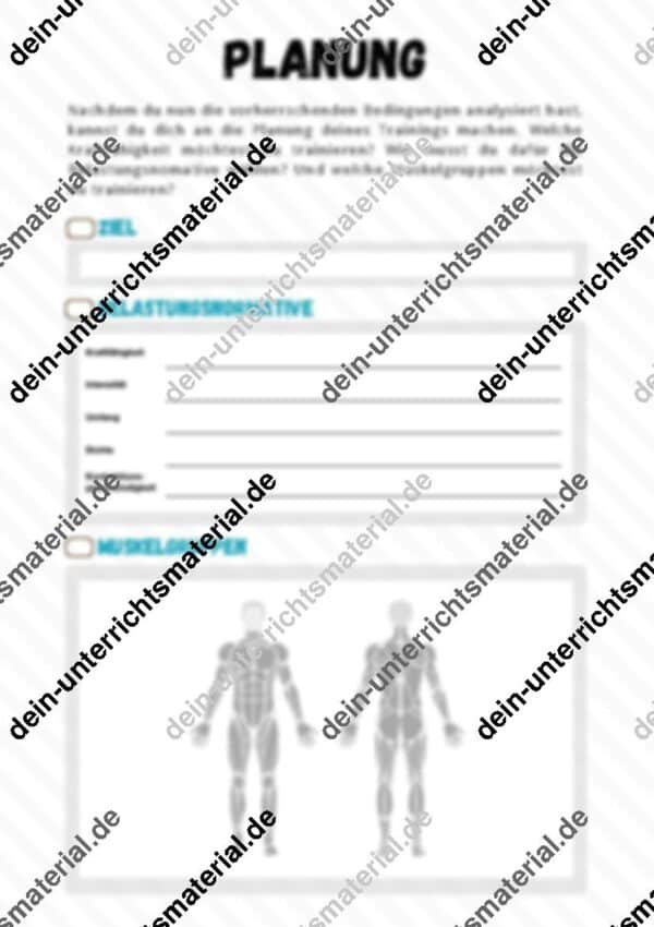 Fitness ⎮ Ausdauer und Kraftausdauer - Materialpaket für das sportliche Profil (36 Doppelstunden) – Bild 12