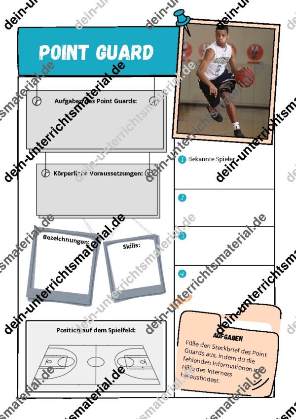 Basketball: Regeln für die Schule - Materialpaket inkl. Schiedsrichterzeichen, Erklärvideos, Poster und Arbeitsblättern – Bild 11