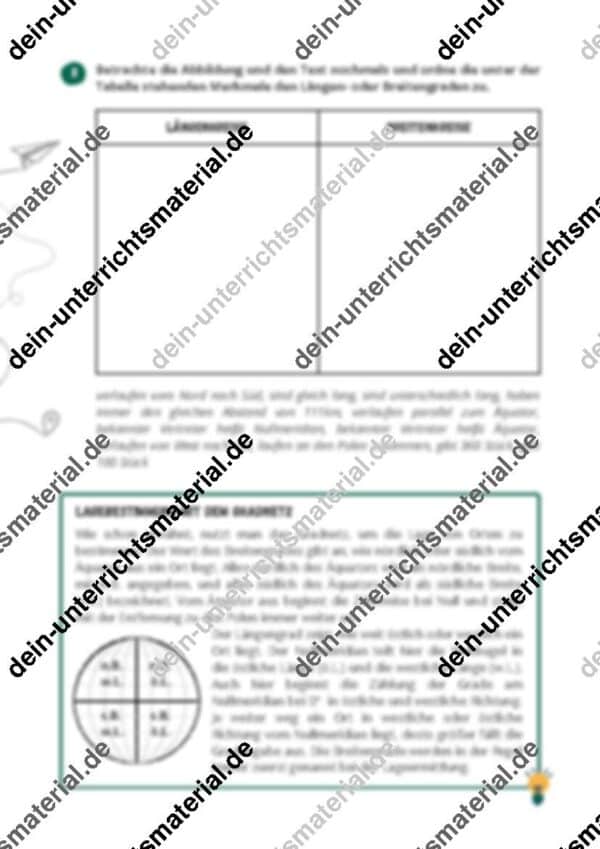 Gradnetz der Erde: Definition, Merkmale, Übungen – Bild 4