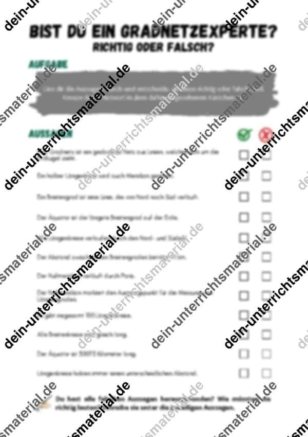 Gradnetz der Erde: Definition, Merkmale, Übungen – Bild 6